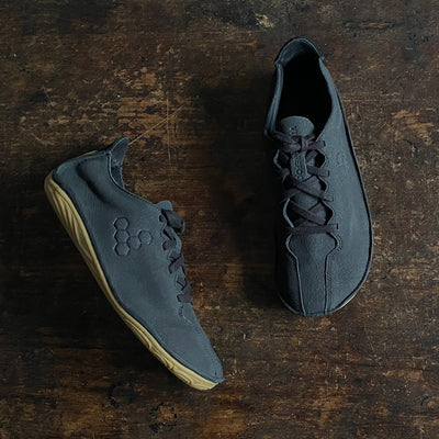 Women's Cracked Leather Sensus Shoes - Obsidian Cracked Leather