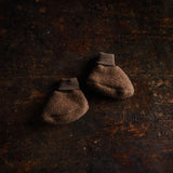 Magpie Baby Booties - Merino Wool Fleece - Sycamore