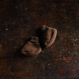 Magpie Baby Booties - Merino Wool Fleece - Sycamore