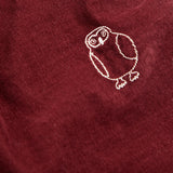 Baby Cotton Corduroy Curious Owl Pants - Burgundy Red