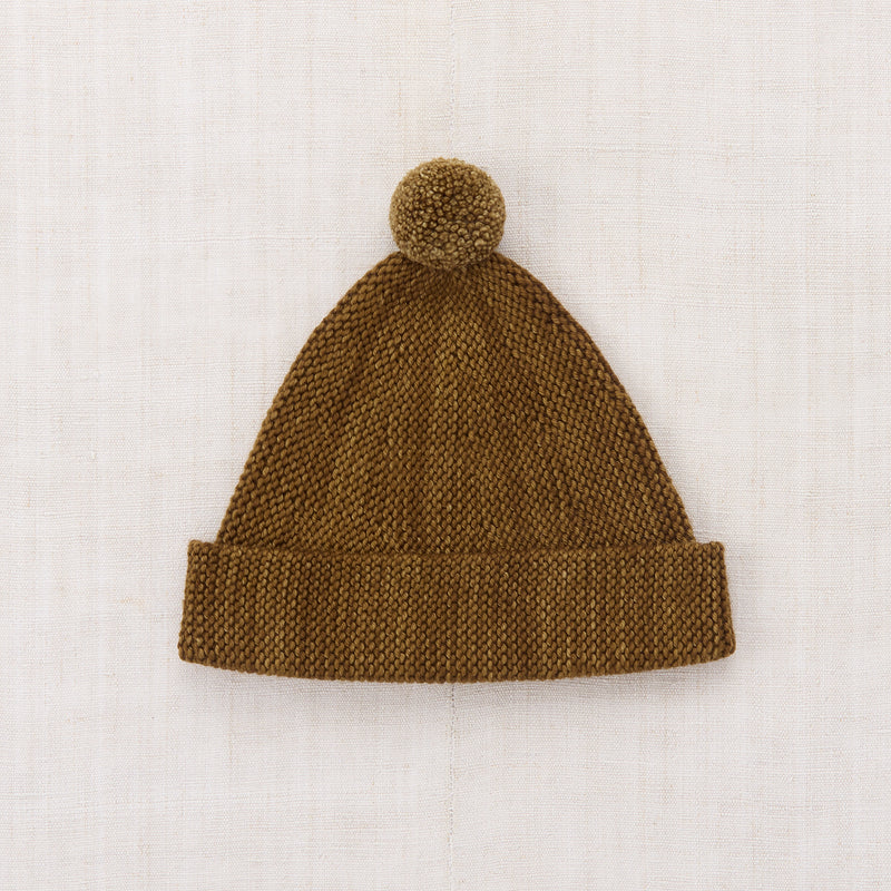 Kids Merino Wool Garter Hat - Nutmeg