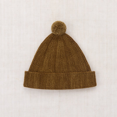 Kids Merino Wool Garter Hat - Nutmeg