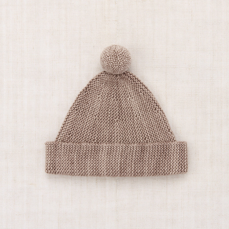 Kids Merino Wool Garter Hat - Turtledove