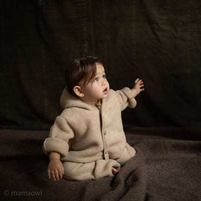 Pipit Baby & Kids Suit - Merino Wool Fleece - Sandstorm