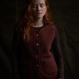 Eider Women’s Vest - Merino Wool Fleece - Fig