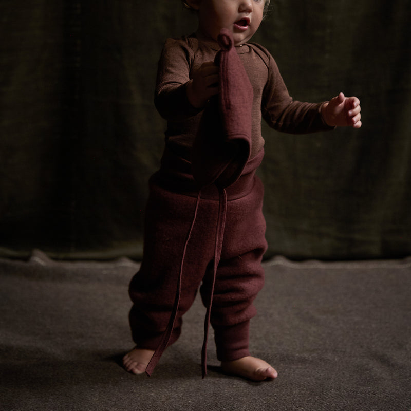 Barbet Baby & Kids Pants - Merino Wool Fleece - Fig