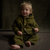 Tinker Baby & Kids Jacket - Merino Wool Fleece - Seaweed