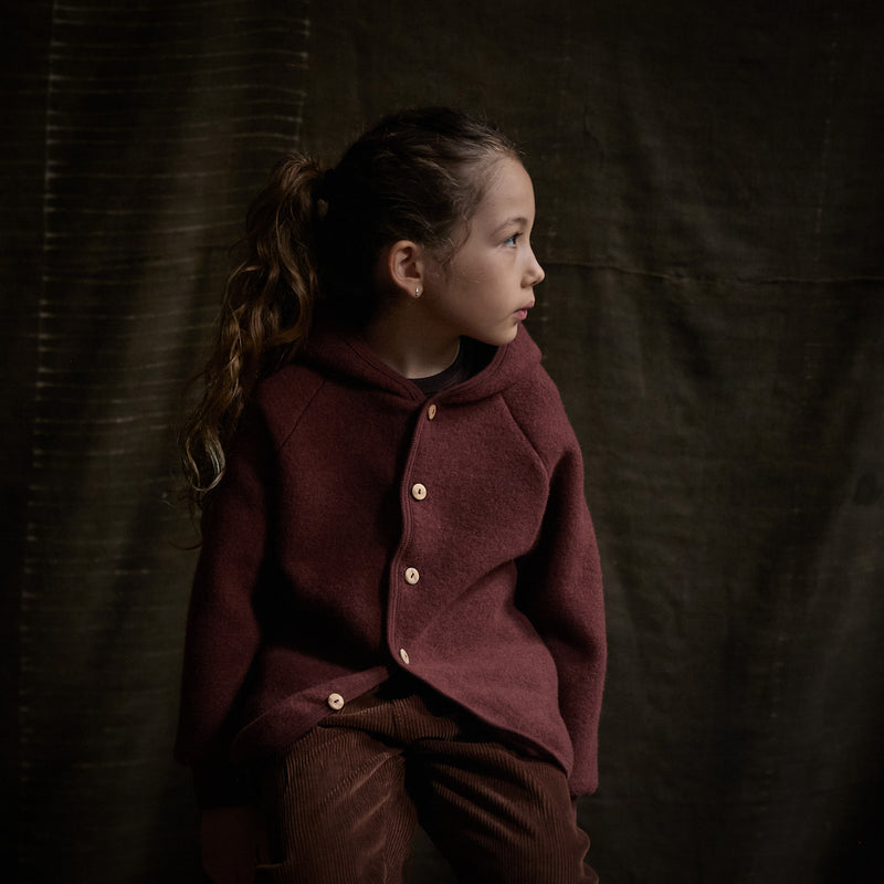 Tinker Baby & Kids Jacket - Merino Wool Fleece - Fig