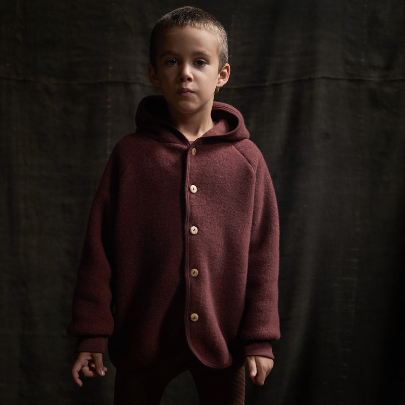 Tinker Baby & Kids Jacket - Merino Wool Fleece - Fig