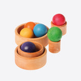 Wooden set of small bowls - Natural