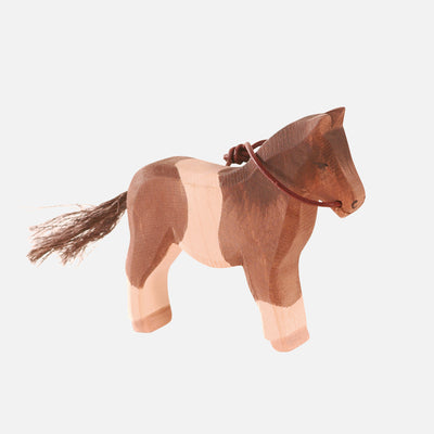 Handcrafted Wooden Pony with reins