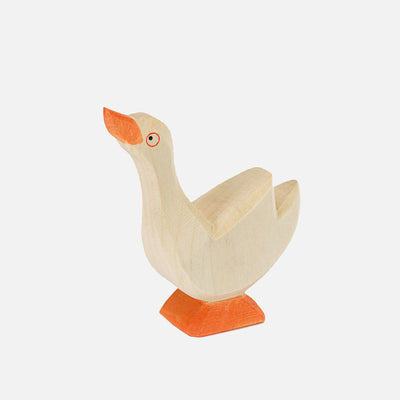 Handcrafted Wooden Head High Goose