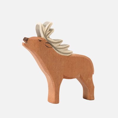Handcrafted Wooden Red Deer Stag