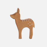 Handcrafted Wooden Standing Fawn