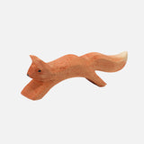 Handcrafted Wooden Small Jumping Red Squirrel