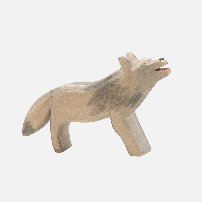 Handcrafted Wooden Wolf