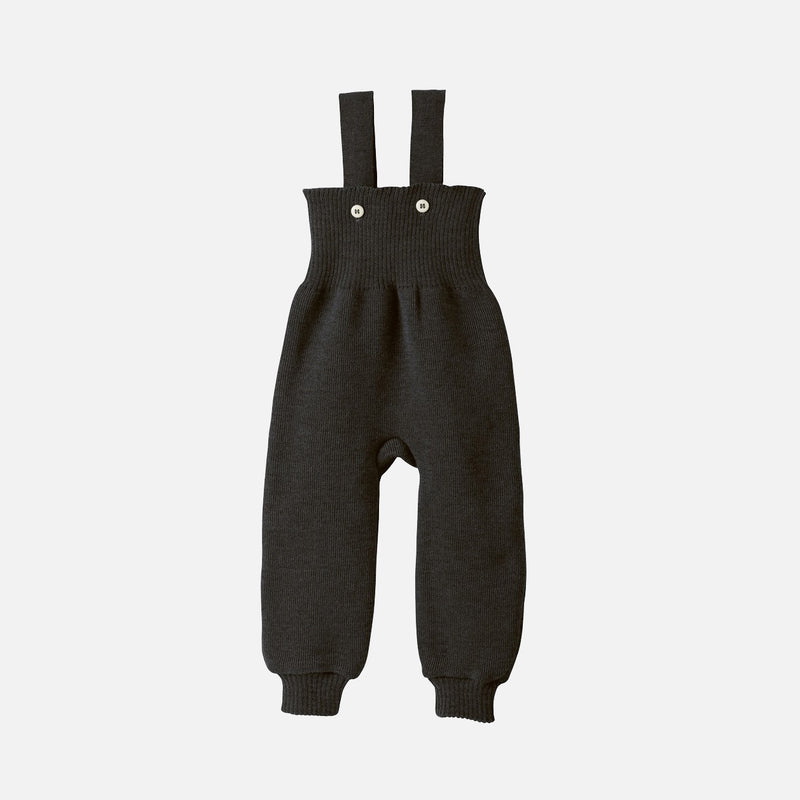 Baby & Kids Merino Wool Dungarees - Anthracite