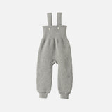 Baby & Kids Merino Wool Dungarees - Grey