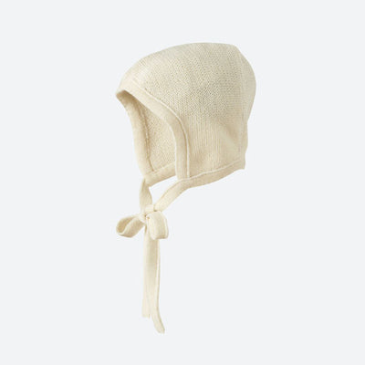 Baby Merino Wool Bonnet - Natural