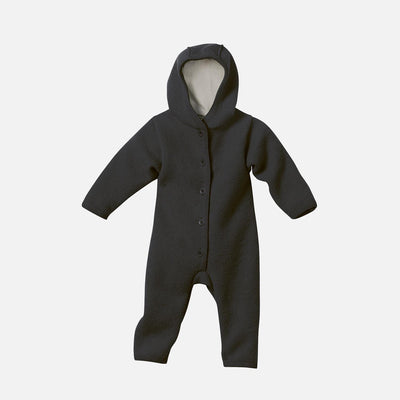 Baby & Kids Boiled Merino Wool Overall - Anthracite