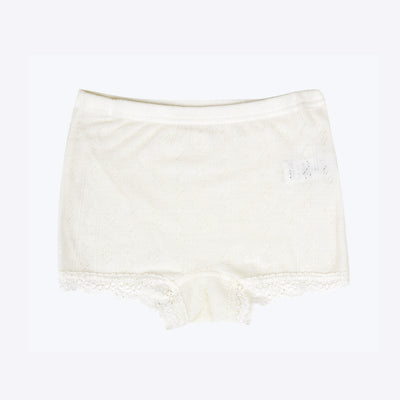 Merino Wool/silk Lace Hipsters - Natural