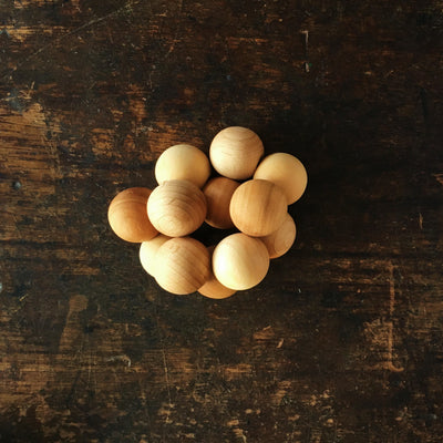 Wooden Baby Beads Grasper - Natural