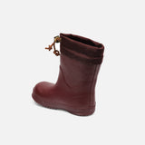 Natural Rubber Wool Lined Boots - Bordeaux