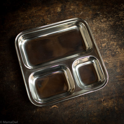 Stainless Steel Square Divided Plate