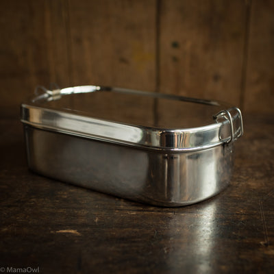 Stainless Steel Extra Large Oval Lunch Box