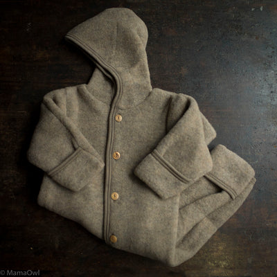Tinker Baby & Kids Jacket - Merino Wool Fleece - Deep Rust – MamaOwl