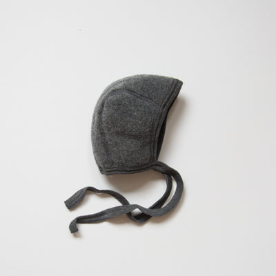 Piculet Baby Bonnet - Merino Wool Fleece - Slate
