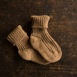 Baby Camel Wool Socks  - Natural brown