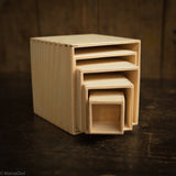 Wooden Small Set of Boxes - Natural