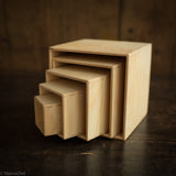 Wooden Small Set of Boxes - Natural