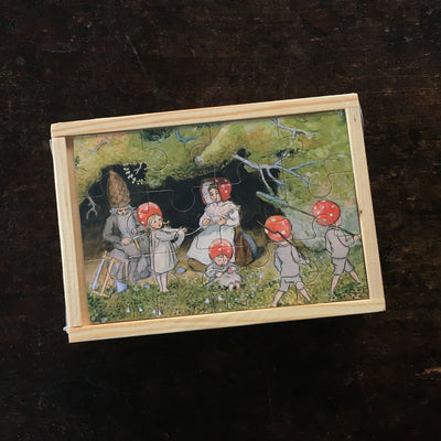 4 Wooden Puzzles - Elsa Beskow's Children of the Forest