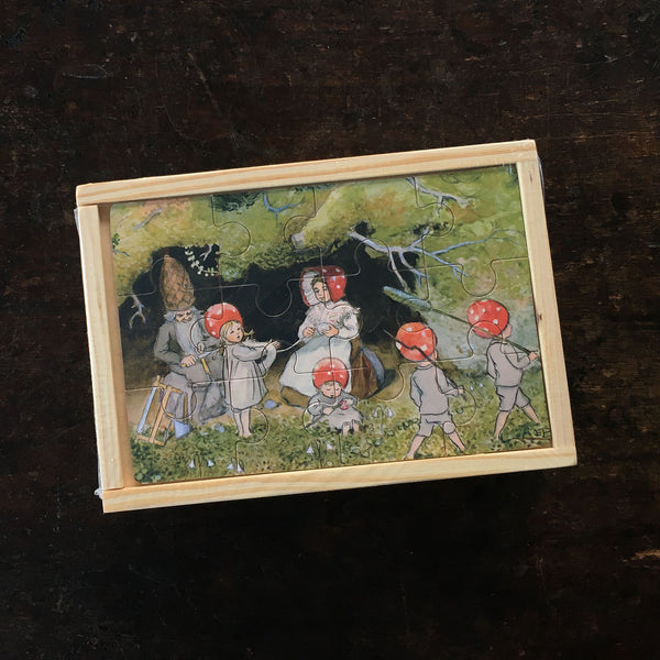 4 Wooden Puzzles - Elsa Beskow's Children of the Forest