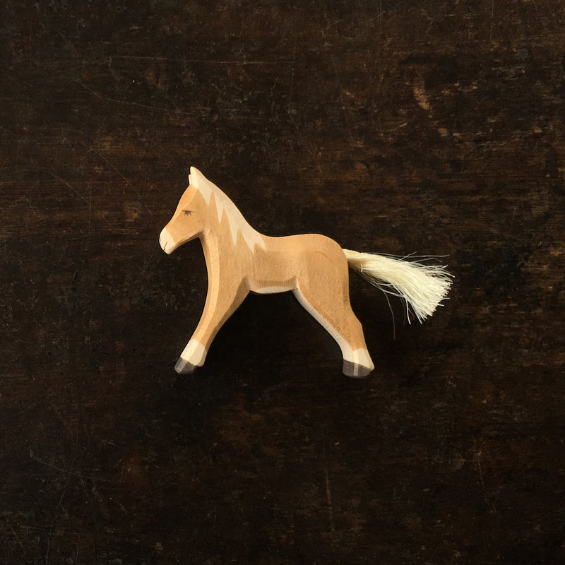 Handcrafted Wooden Haflinger Colt