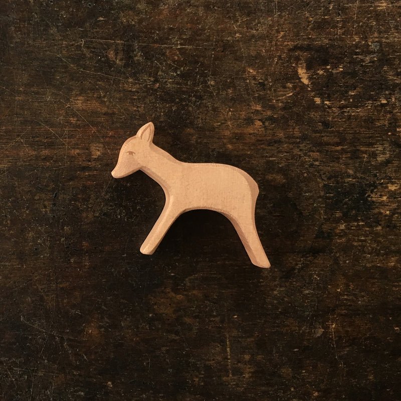 Handcrafted Wooden Small Standing Deer