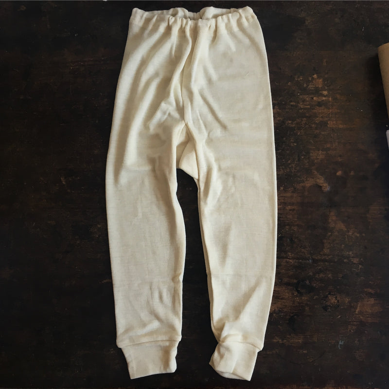 Merino Wool Long Johns - Natural