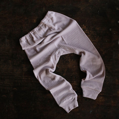 Merino Wool/Cotton/Silk Pants - Pale Pink