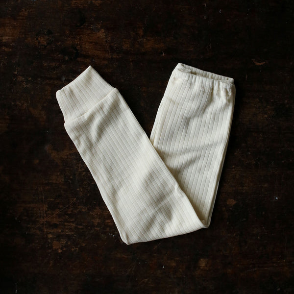 Merino Wool/Cotton/Silk Pants - Natural