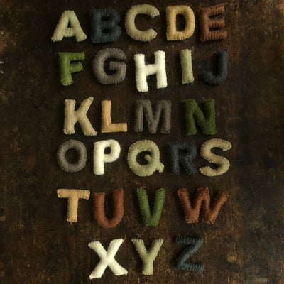 Felted Wool Alphabet Upper Case Set