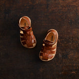 Toddler Leather Fisherman Sandals - Cognac