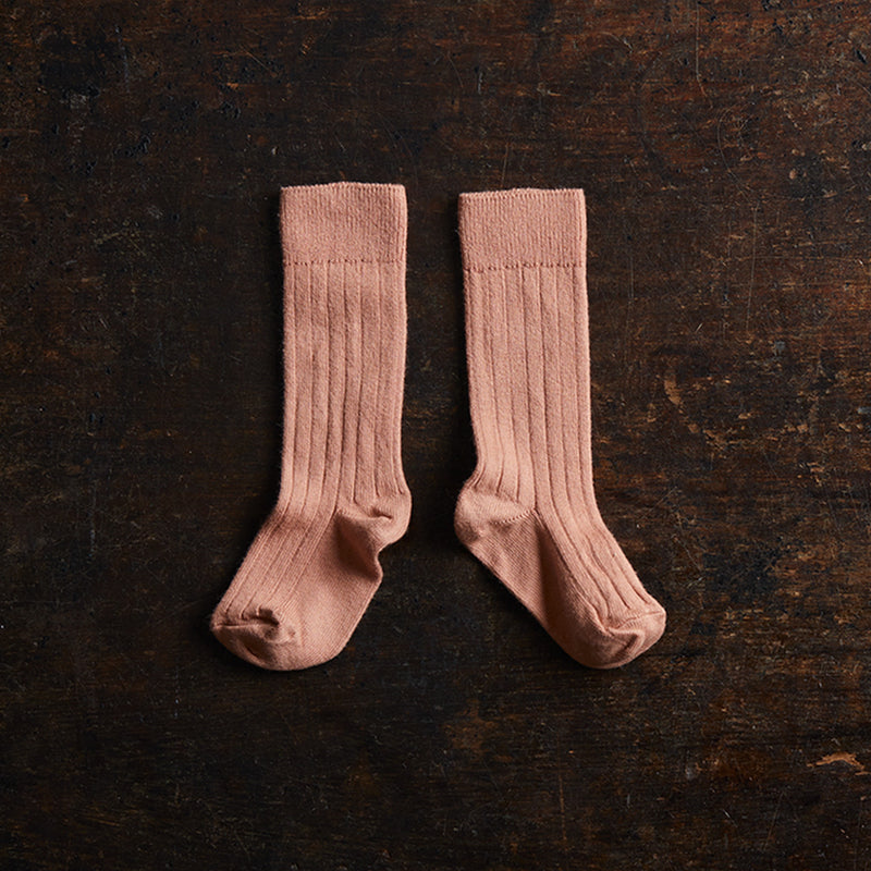 Baby & Kids Cotton Knee Socks - Rosewood