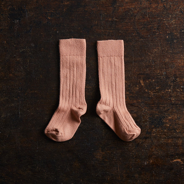 Babies & Kids Cotton Knee Socks - Rosewood