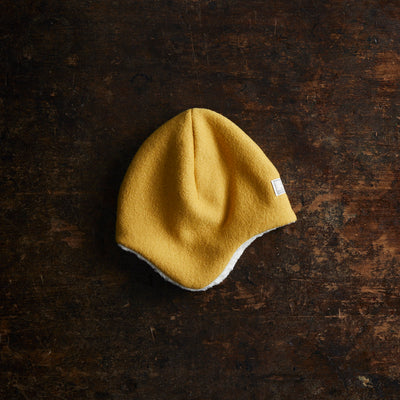Boiled Merino Wool/Sherpa Jonas Hat - Curry
