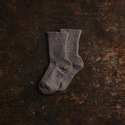 Baby Merino Wool/Cotton Socks - Beige
