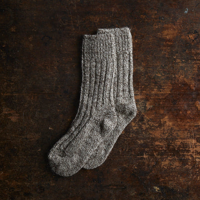 Adults Wool Jacob Socks - Loam