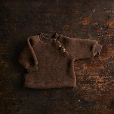 Puffin Baby & Kids Sweater - Merino Wool Fleece - Squirrel