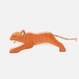 Handcrafted Wooden Large Tiger jumping